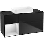 Tvättställsskåp Villeroy & Boch Finion med 3 Lådor Hylla och Bänkskiva för Fristående Tvättställ