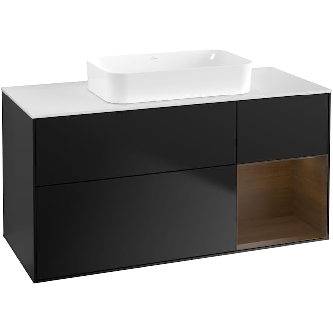 Tvättställsskåp Villeroy & Boch Finion med 3 Lådor Hylla och Bänkskiva för Fristående Tvättställ