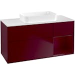 Tvättställsskåp Villeroy & Boch Finion med 3 Lådor Hylla och Bänkskiva för Fristående Tvättställ