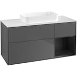 Tvättställsskåp Villeroy & Boch Finion med 3 Lådor Hylla och Bänkskiva för Fristående Tvättställ