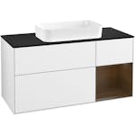 Tvättställsskåp Villeroy & Boch Finion med 3 Lådor Hylla och Bänkskiva för Fristående Tvättställ