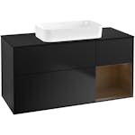 Tvättställsskåp Villeroy & Boch Finion med 3 Lådor Hylla och Bänkskiva för Fristående Tvättställ