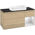 Tvättställsskåp Villeroy & Boch Finion med 3 Lådor Hylla och Bänkskiva för Fristående Tvättställ