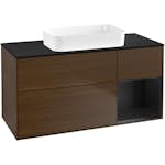 Tvättställsskåp Villeroy & Boch Finion med 3 Lådor Hylla och Bänkskiva för Fristående Tvättställ