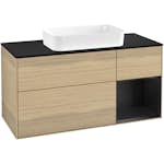 Tvättställsskåp Villeroy & Boch Finion med 3 Lådor Hylla och Bänkskiva för Fristående Tvättställ