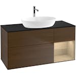 Tvättställsskåp Villeroy & Boch Finion med 3 Lådor Hylla och Bänkskiva för Fristående Tvättställ från Artis & Collaro