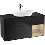 Tvättställsskåp Villeroy & Boch Finion med 3 Lådor Hylla och Bänkskiva för Fristående Tvättställ från Artis & Collaro