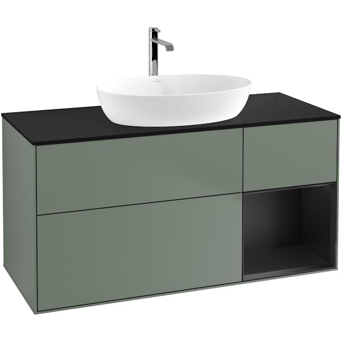 Tvättställsskåp Villeroy & Boch Finion med 3 Lådor Hylla och Bänkskiva för Fristående Tvättställ från Artis & Collaro