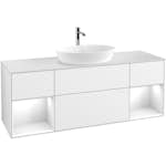 Tvättställsskåp Villeroy & Boch Finion med Två Hyllor och Bänkskiva för Fristående Tvättställ från Artis & Collaro