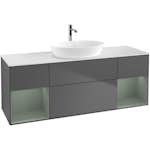 Tvättställsskåp Villeroy & Boch Finion med Två Hyllor och Bänkskiva för Fristående Tvättställ från Artis & Collaro