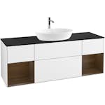 Tvättställsskåp Villeroy & Boch Finion med Två Hyllor och Bänkskiva för Fristående Tvättställ från Artis & Collaro