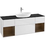 Tvättställsskåp Villeroy & Boch Finion med Två Hyllor och Bänkskiva för Fristående Tvättställ från Artis & Collaro