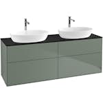 Tvättställsskåp Villeroy & Boch Finion med 4 Lådor och Bänkskiva för Två Fristående Tvättställ från Artis & Collaro