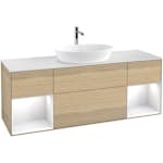 Tvättställsskåp Villeroy & Boch Finion med Två Hyllor och Bänkskiva för Fristående Tvättställ från Artis & Collaro