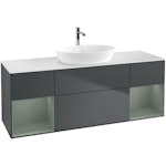 Tvättställsskåp Villeroy & Boch Finion med Två Hyllor och Bänkskiva för Fristående Tvättställ från Artis & Collaro