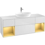 Tvättställsskåp Villeroy & Boch Finion med Två Hyllor och Bänkskiva för Fristående Tvättställ från Artis & Collaro