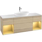 Tvättställsskåp Villeroy & Boch Finion med Två Hyllor och Bänkskiva för Fristående Tvättställ från Artis & Collaro
