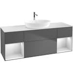 Tvättställsskåp Villeroy & Boch Finion med Två Hyllor och Bänkskiva för Fristående Tvättställ från Artis & Collaro