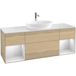 Tvättställsskåp Villeroy & Boch Finion med Två Hyllor och Bänkskiva för Fristående Tvättställ från Artis & Collaro