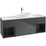 Tvättställsskåp Villeroy & Boch Finion med Två Hyllor och Bänkskiva för Fristående Tvättställ från Artis & Collaro