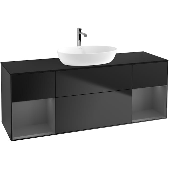 Tvättställsskåp Villeroy & Boch Finion med Två Hyllor och Bänkskiva för Fristående Tvättställ från Artis & Collaro