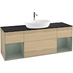 Tvättställsskåp Villeroy & Boch Finion med Två Hyllor och Bänkskiva för Fristående Tvättställ från Artis & Collaro