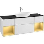 Tvättställsskåp Villeroy & Boch Finion med Två Hyllor och Bänkskiva för Fristående Tvättställ från Artis & Collaro