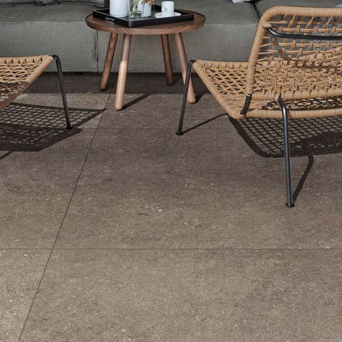 Uteklinker Pronto Klinkerdäck Antique Taupe Carved 60x60 cm