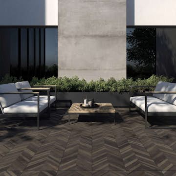 Poolkant/Trappsteg Pronto Klinkerdäck Antique Taupe Carved 30x120 cm