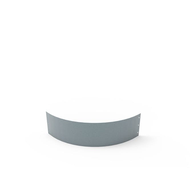 Planteringskant Flexigarden Aluzink 180 mm Kvartsbåge