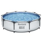 Poolpaket Bestway Steel Pro Max Ø3m Stålramspool Ovanmark med Filterpump