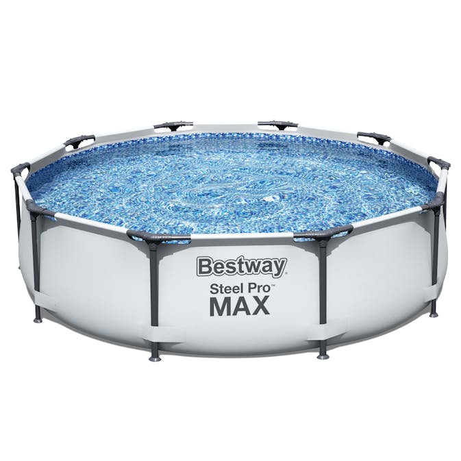 Poolpaket Bestway Steel Pro Max Ø3m Stålramspool Ovanmark med Filterpump