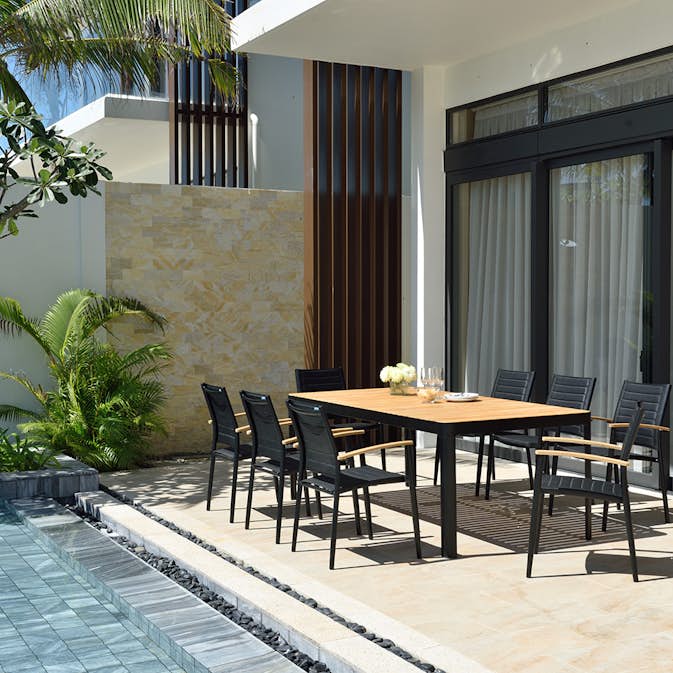 Matgrupp LifestyleGarden Portals 210 cm med 8 Lite Stolar