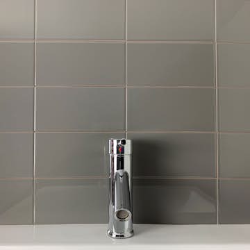 Kakel Tenfors Cemento Slät Blank 10x20 cm