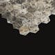 Mosaik Tenfors Marmor Heagon Emperador 5x5 cm