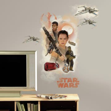 Väggdekor RoomMates Star Wars Episode VII Heros