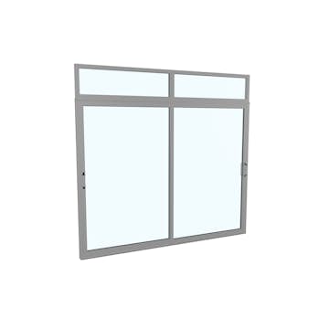 Skjutdörr med Överljus Landskap Robust Vår och Höst 2-del