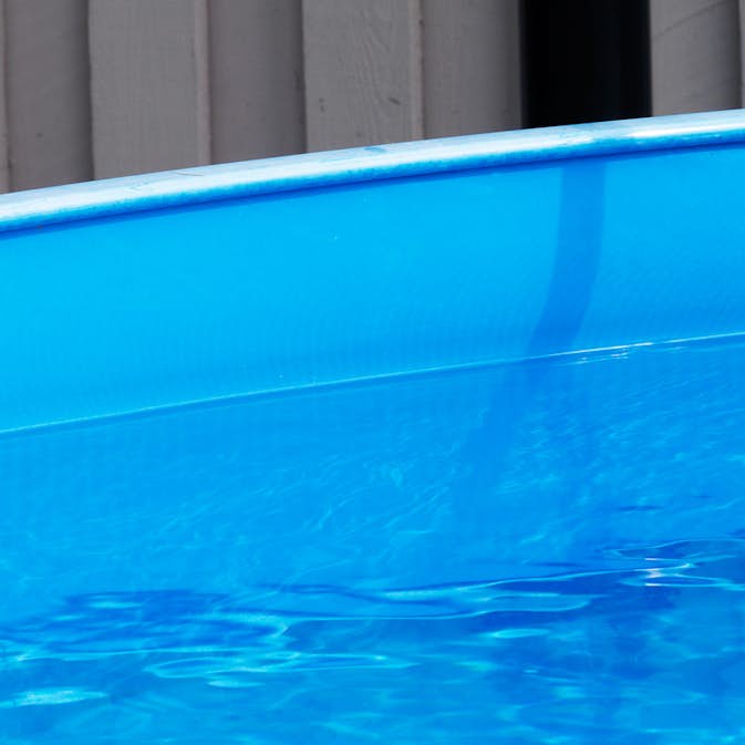 Rund Poolliner Swim & Fun Overlap Liner Djup 132 cm