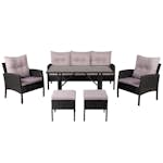 Soffgrupp Venture Home Kalle Svart/Grå Utomhus