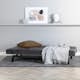 Bäddsoffa Venture Home Bodil Grå Sammet 2-sitssoffa 180x80x55 cm 1 Sovplats