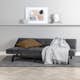 Bäddsoffa Venture Home Bodil Grå Sammet 2-sitssoffa 180x80x55 cm 1 Sovplats