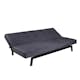 Bäddsoffa Venture Home Bodil Grå Sammet 2-sitssoffa 180x80x55 cm 1 Sovplats