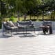 Loungeset Venture Home Ture Soffgrupp Svart med Dynor Utomhus