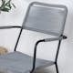 Trädgårdsstol Venture Home Leon Aluminumstol för Utomhusbruk Svart/Grå