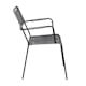 Trädgårdsstol Venture Home Leon Aluminumstol för Utomhusbruk Svart/Grå