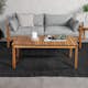 Loungesoffa Venture Home Moa Akacia/Grå, 2-Sits Utesoffa med Dyna