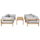 Loungesoffa Venture Home Moa Akacia/Grå, 2-Sits Utesoffa med Dyna