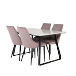 Matgrupp Venture Home Estelle 140 med 4 Laura Stolar ManchEstelle