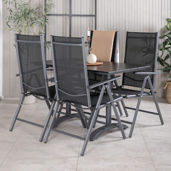 Cafégrupp Venture Home Dolly med 4 Bront Stolar