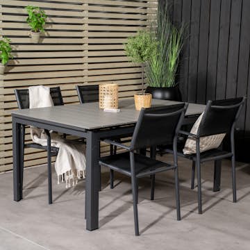 Matgrupp Venture Home Lova 160/240 med 4 Siri Matstolar